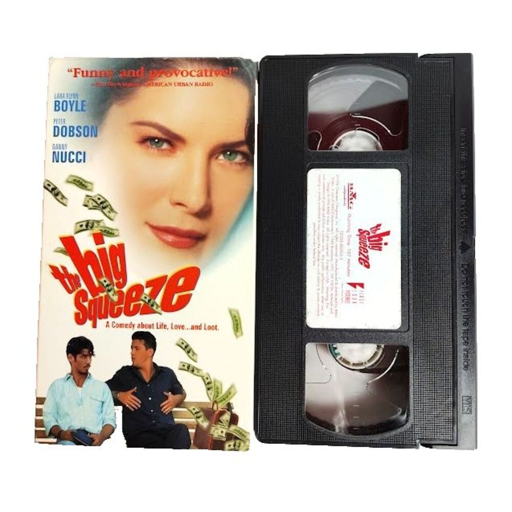 The Big Squeeze VHS Comedy R Movie Lara Flyn Boyle Peter Dobson Danny Nucci 1997